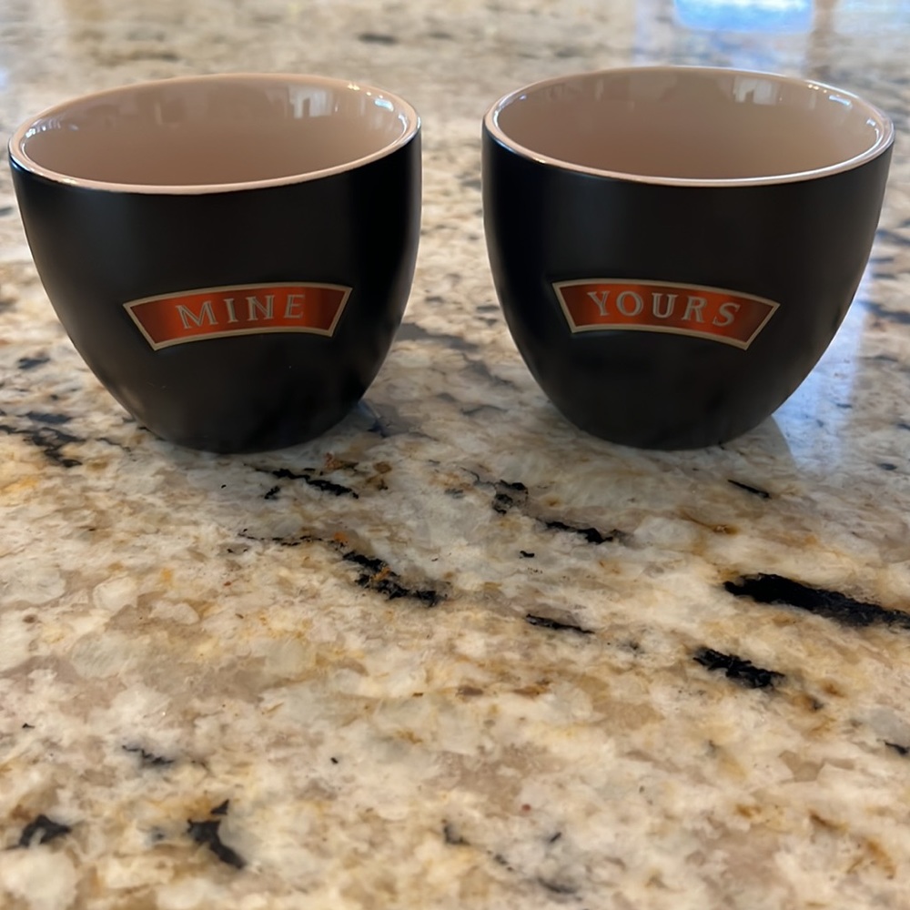 Baileys Irish Cream Dessert Stoneware Cups Yours & Mine